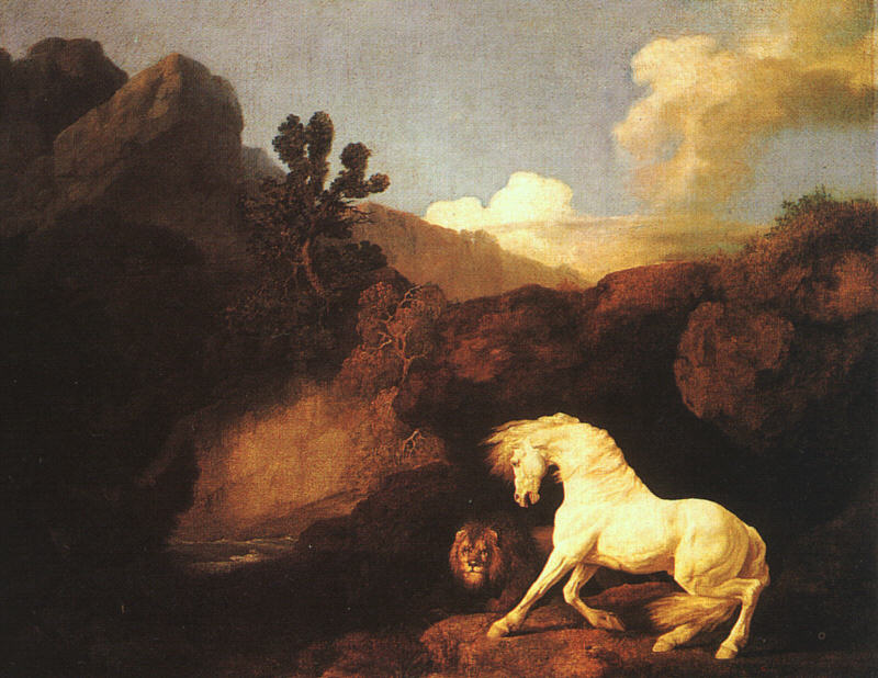 A Horse Frightened by a Lion